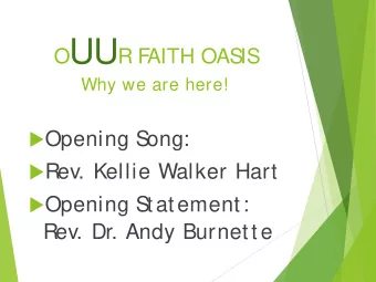 Int roduct ion and  Welcome by Muset t e  S  t eger, Board President  Operating  Campaign goal: