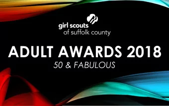 ADULT AWARDS 2018  50 &amp; FABULOUS  THANKS II BADGE  THANKS II BADGE  Yvonne Grant  THANKS BADGE