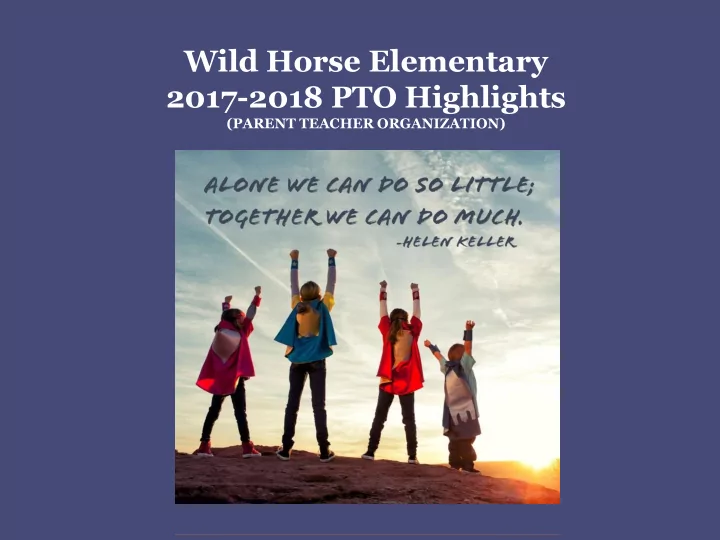 wild horse elementary