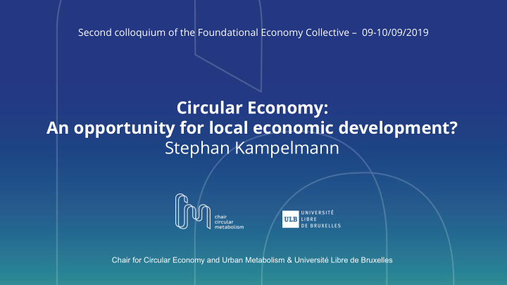 circular economy an opportunity for local economic