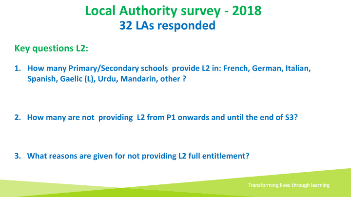 local authority survey 2018