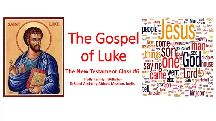 the gospel of luke