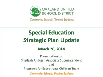 every student.  every classroom.  every day.  Vision  ALL students graduate from OUSD, college,