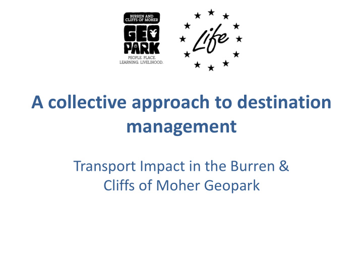 transport impact in the burren cliffs of moher geopark