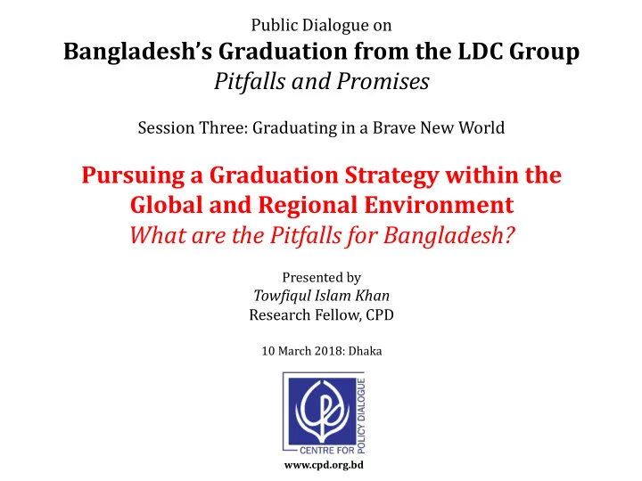 what are the pitfalls for bangladesh
