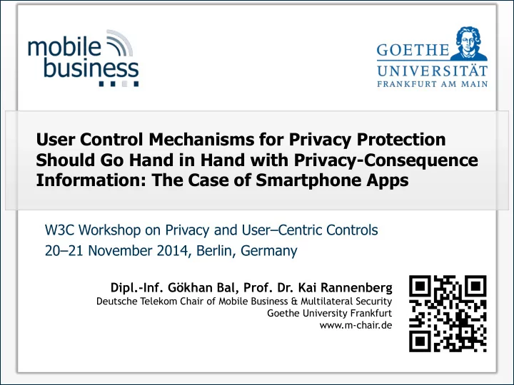 should go hand in hand with privacy consequence
