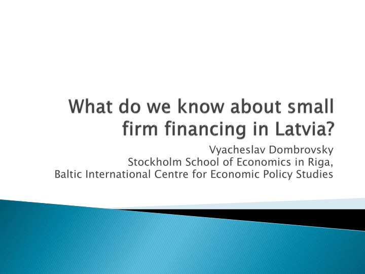 baltic international centre for economic policy studies