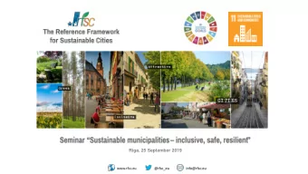 Riga, 25 September 2019  www.rfsc.eu  @rfsc_eu  info@rfsc.eu  FROM THE LEIPZIG CHARTER TO THE SDGS