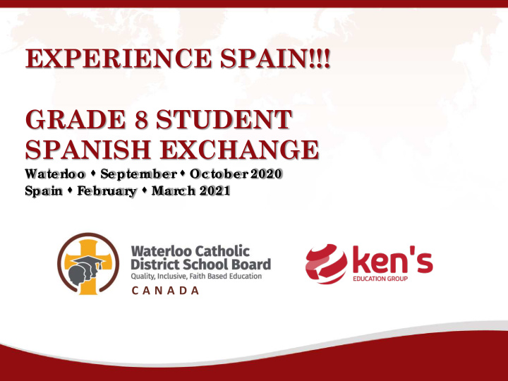 experience spain grade 8 student spanish exchange
