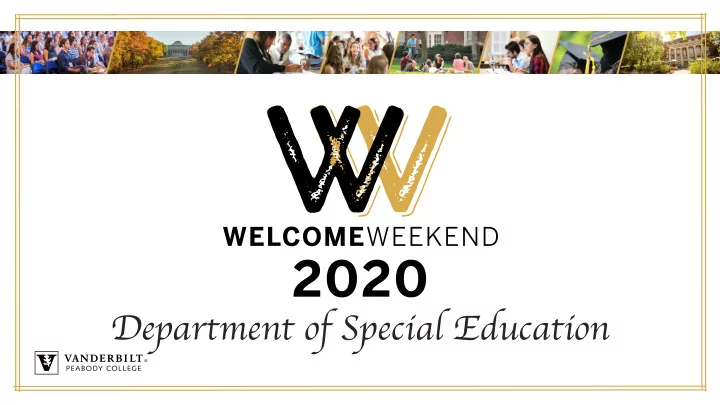 department of special education 1 00 1 10 introductions