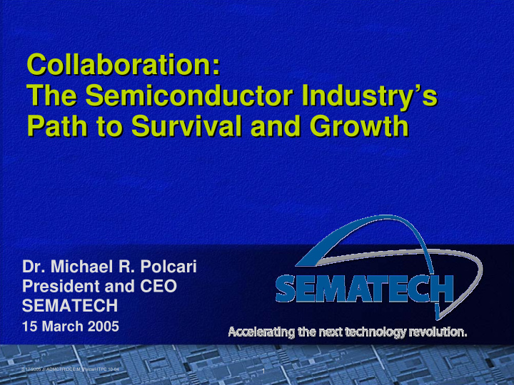 collaboration collaboration the semiconductor industry s