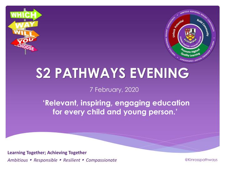 s2 pathways evening