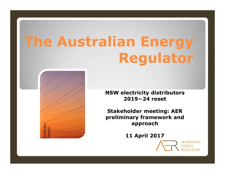 the australian energy regulator