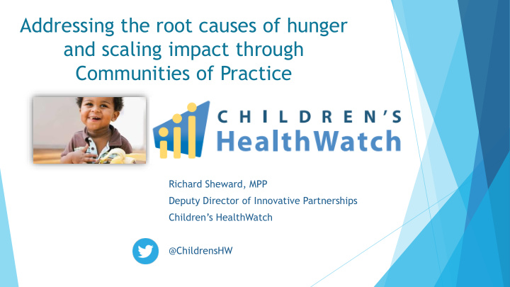 addressing the root causes of hunger