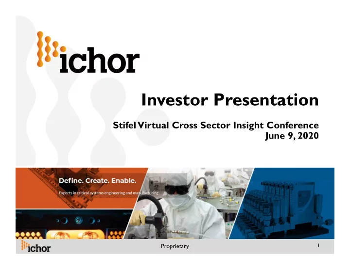 investor presentation