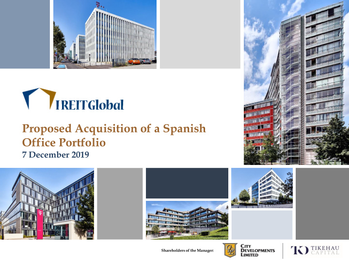 proposed acquisition of a spanish office portfolio