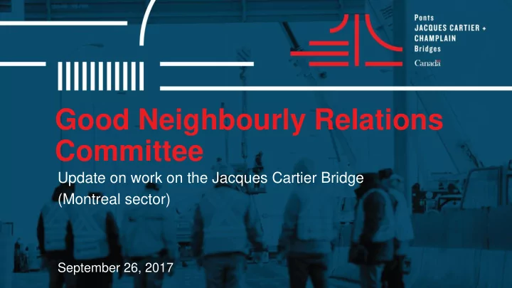 good neighbourly relations committee