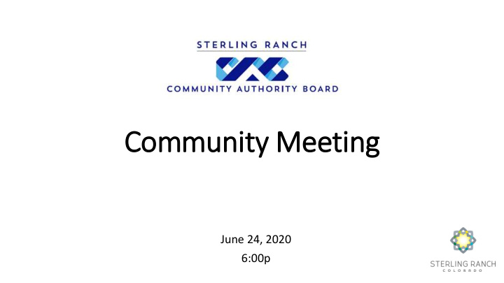 community meeting