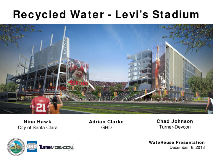recycled water levi s stadium