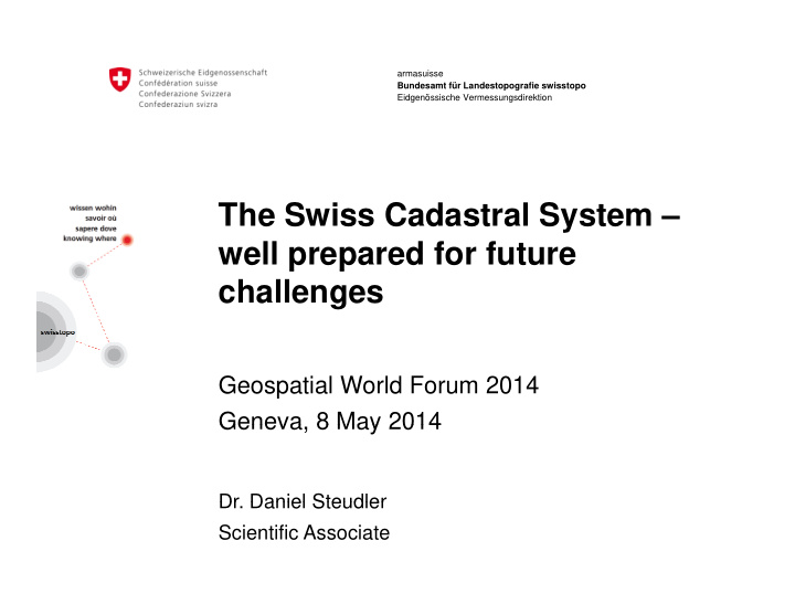 the swiss cadastral system well prepared for future well