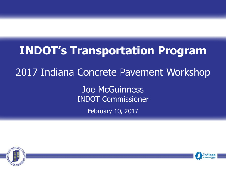 indot s transportation program