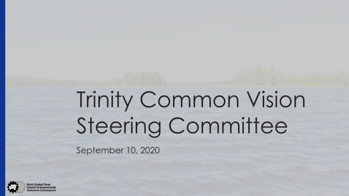 trinity common vision steering committee