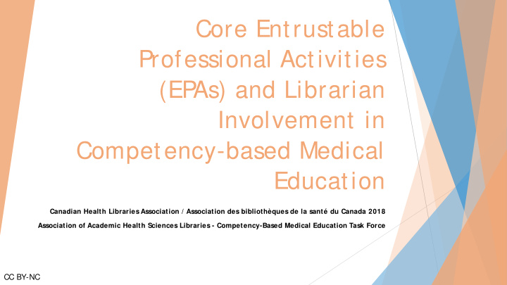 core entrustable professional activities ep as and