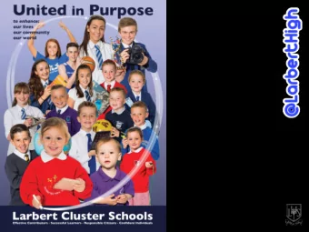 5. Cluster Curricular Transition  United In Purpose  Rationale  Main Priorities  Case