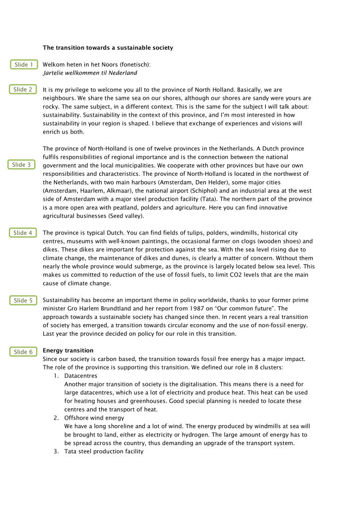 the transition towards a sustainable society slide 1