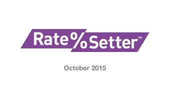 October 2015  Blind Acceptance  Patronised  Excluded  The Turning Point  RateSetters Rate  A
