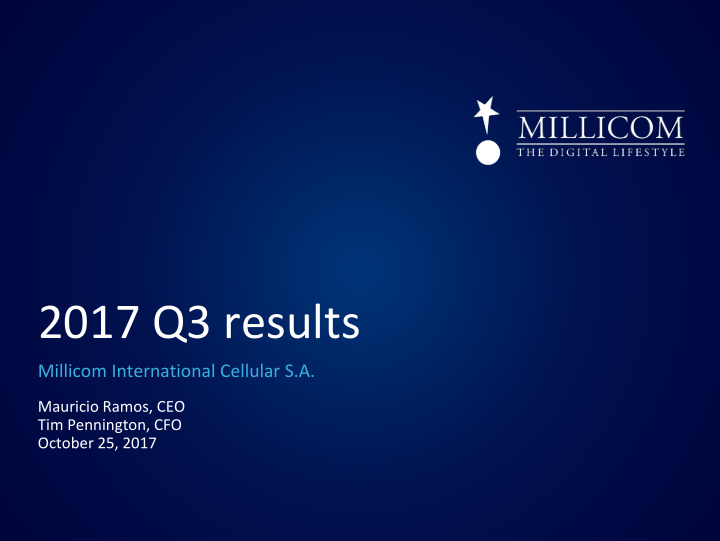 2017 q3 results