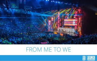 FROM ME TO WE  FRAMING OUR DISCUSSION  QUESTIONS TO THINK ABOUT In your line of work  WHY do you