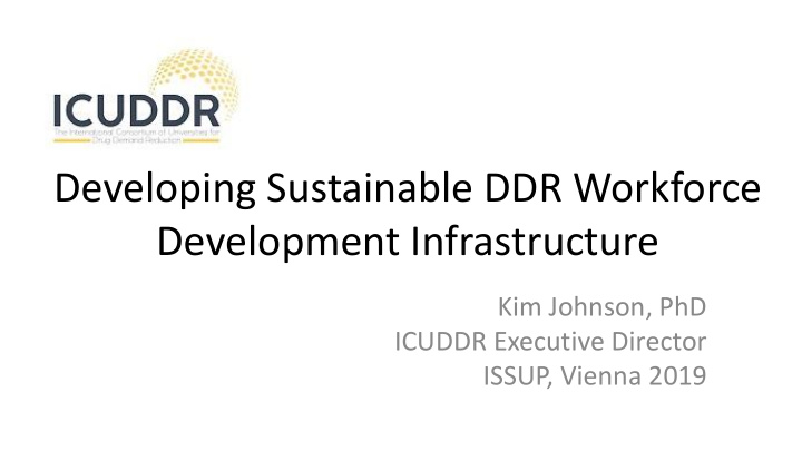 developing sustainable ddr workforce development