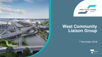 Liaison Group  7 November 2018  Introduction  JIM WILLIAMSON - CHAIR  Time  Item  Topic  5:30pm  1