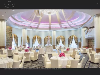 MEMORABLE WEDDINGS AT SHERATON GRANDE SUKHUMVIT, A LUXURY COLLECTION HOTEL, BANGKOK  2  The perfect