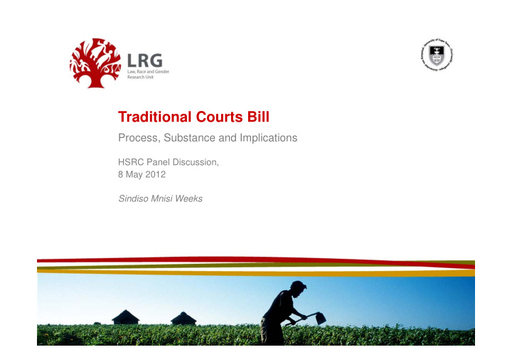 traditional courts bill