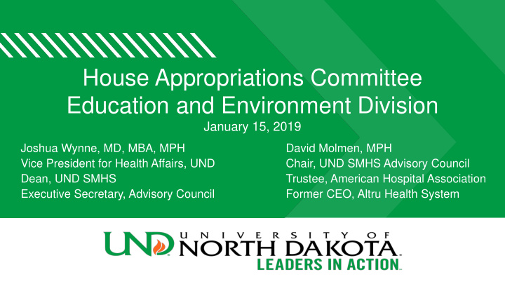 house appropriations committee education and environment