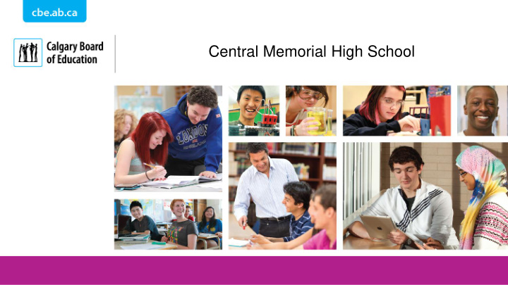 central memorial high school agenda