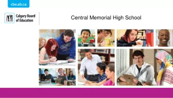 Central Memorial High School  Agenda  Programs &amp; Courses  Athletic Opportunities
