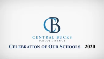 C ELEBRATION OF O UR S CHOOLS - 2020  1215  AVERAGE  1082  SAT SCORE  1067  26.1  MEAN  COMPOSITE