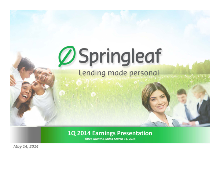 1q 2014 earnings presentation