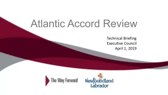 Executive Council  April 1, 2019  Background    In 2005, the Government of Canada and the