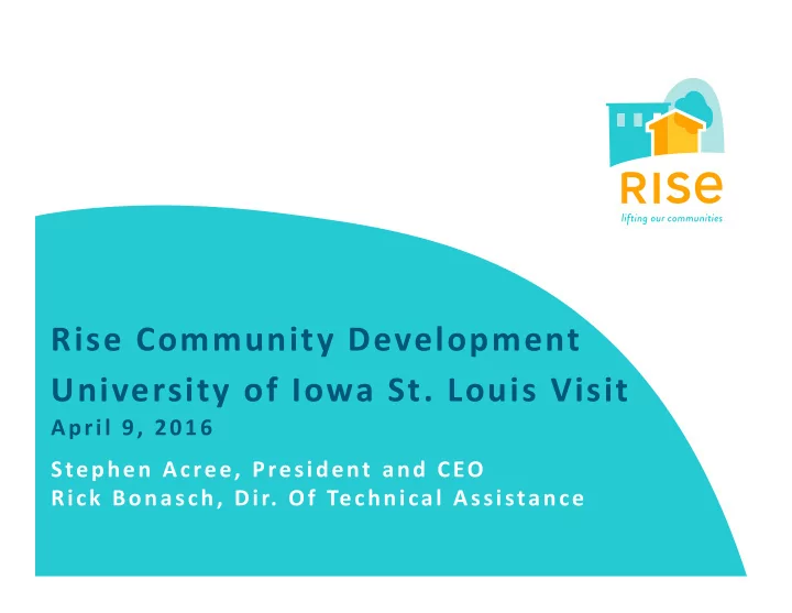 rise community development university of iowa st louis