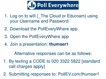 1. Log on to wifi (_The Cloud or Eduroam) using  your Username and Password  2. Download the