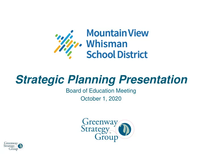 strategic planning presentation