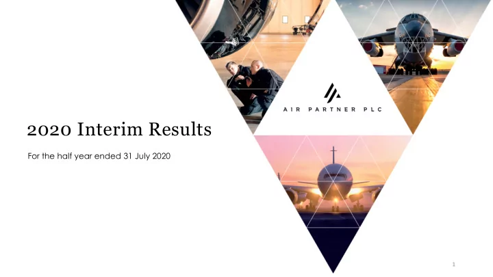 2020 interim results