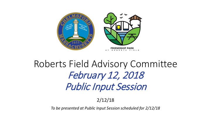 roberts field advisory committee