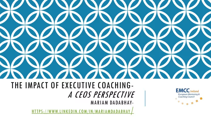 a ceos perspective