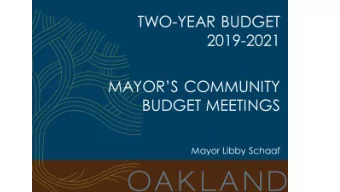 If  If Oak  akland  land is  is bo  booming  ing wh  why is  is budg  budget  t gap  ap worse?  e?