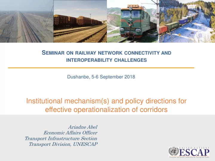 institutional mechanism s and policy directions for